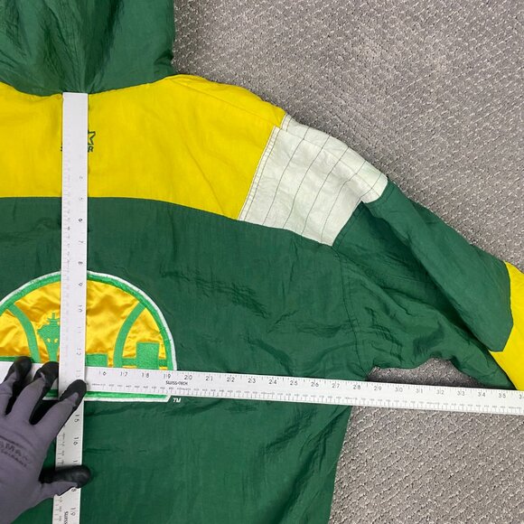 Vintage 90s Starter Seattle Supersonics Jacket Men's XL Pullover Puffer Parka - Picture 11 of 13